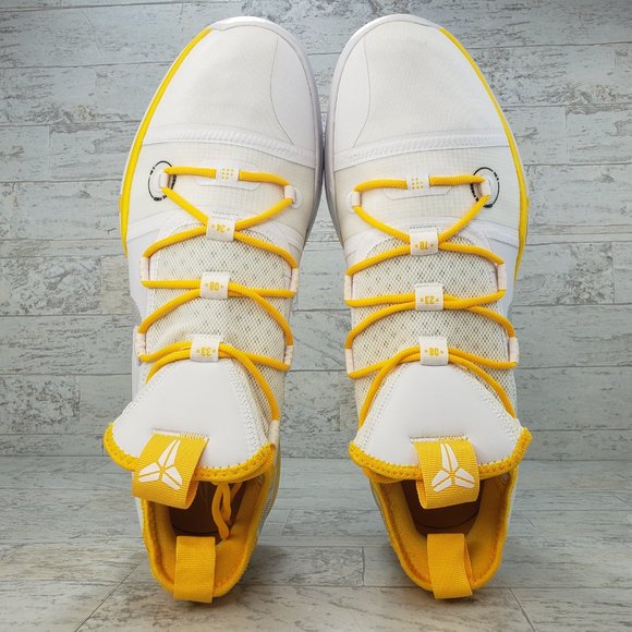 Nike Kobe A.D. TB 'White Yellow' Men's 15 - Picture 6 of 8